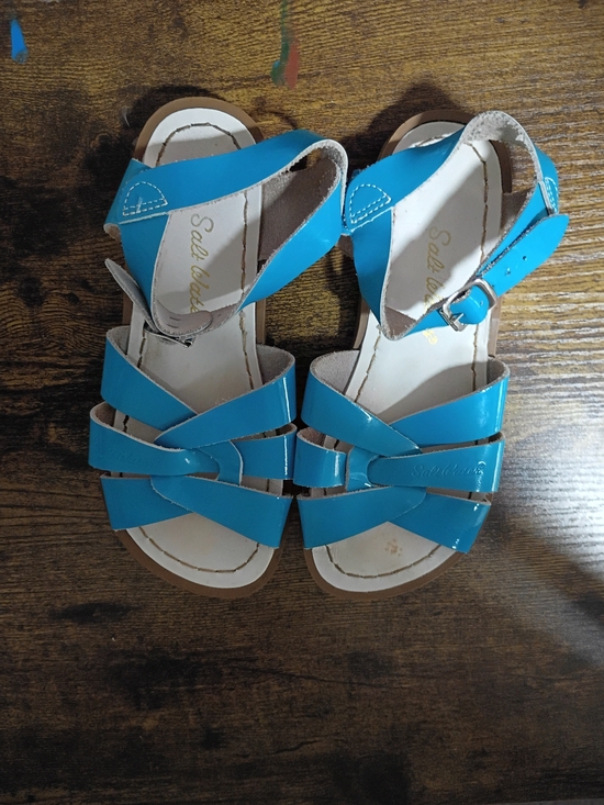 saltwater LUXE Other - Girls Saltwater Bright Blue Kids Strappy Sandals -